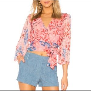 NWT M Alice + Olivia Floral Blouse